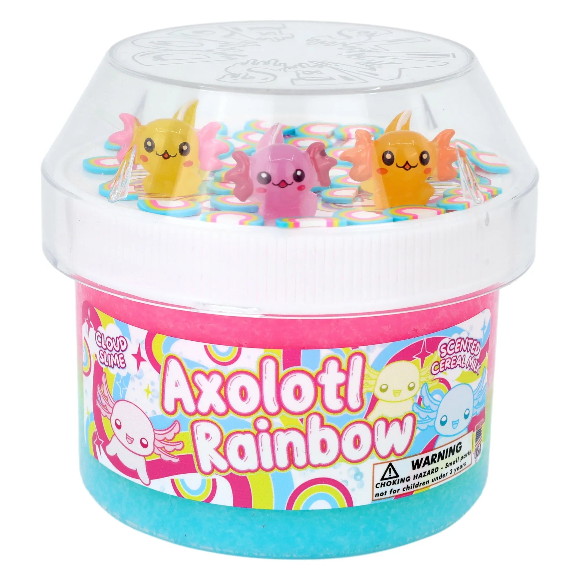 Axolotl Rainbow Dope Slime 🦎🌈