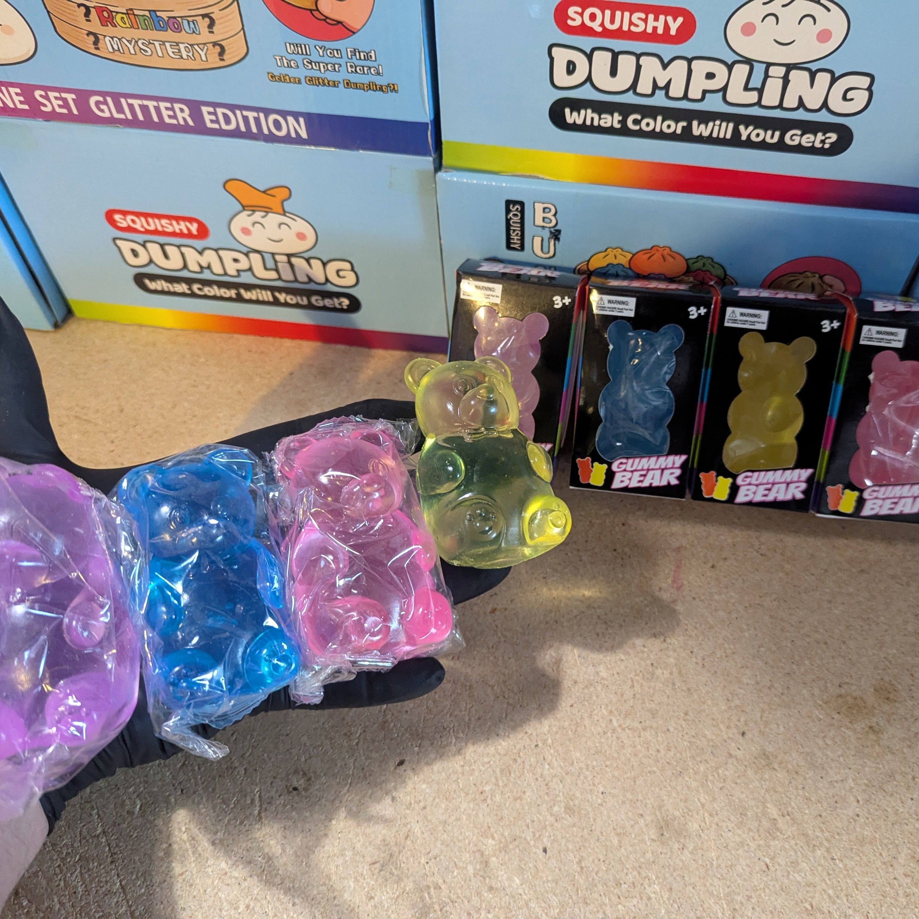 Gummy Bear Squishy Set of 4 🐻🌈