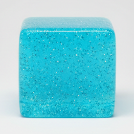 Blue Glitter Mini Magic Cube 💙✨
