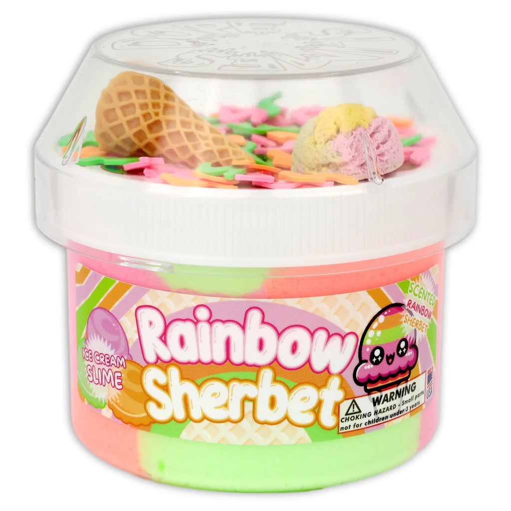 Rainbow Sherbert Dope Slime 🍦🌈