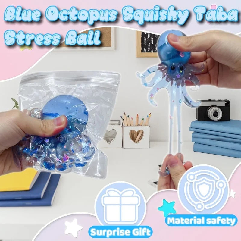 Glitter Octopus Taba Squishy 💙✨