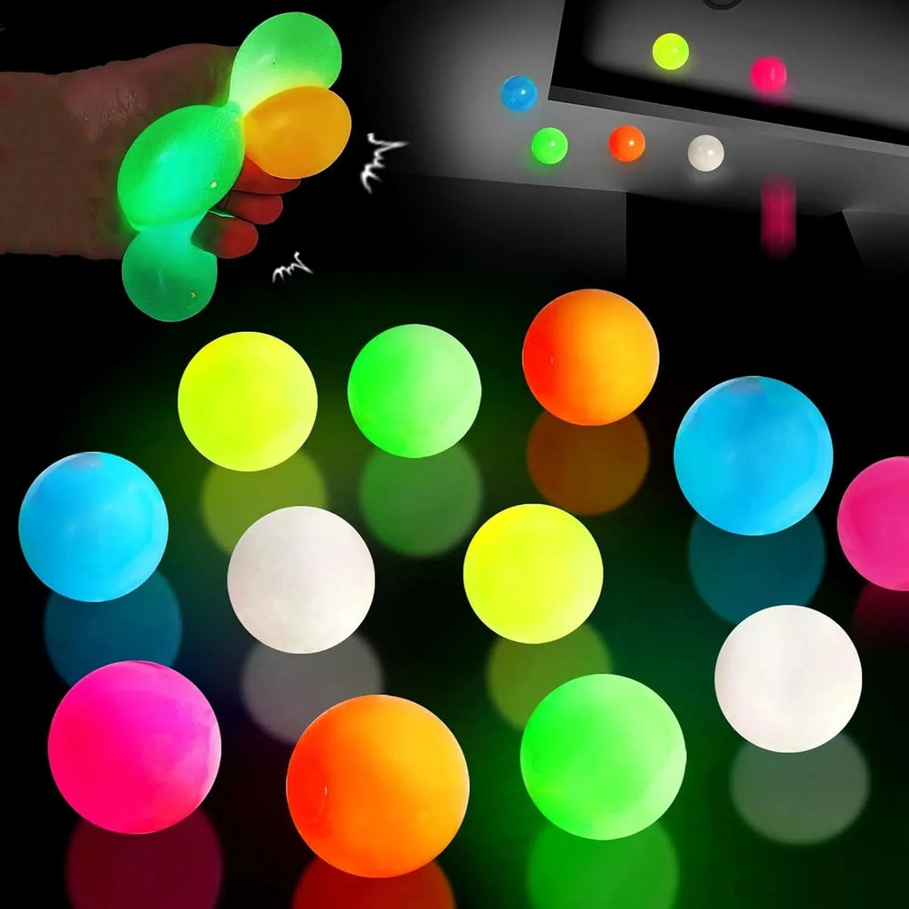 Glow in the Dark Sticky Balls 🌟💚