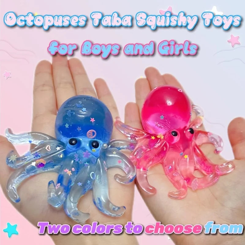 Glitter Octopus Taba Squishy 💙✨