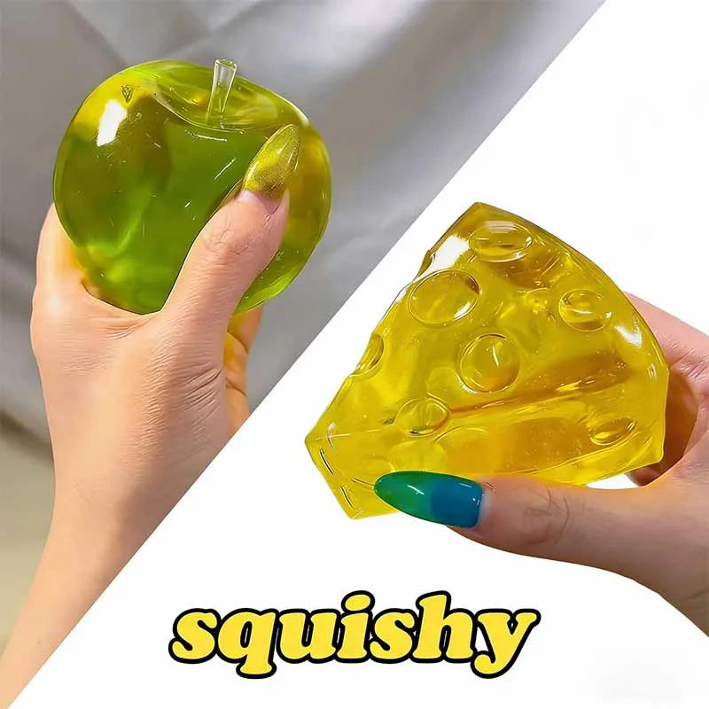 Green Apple Honey Cheese Square Squishy 🍏🧀