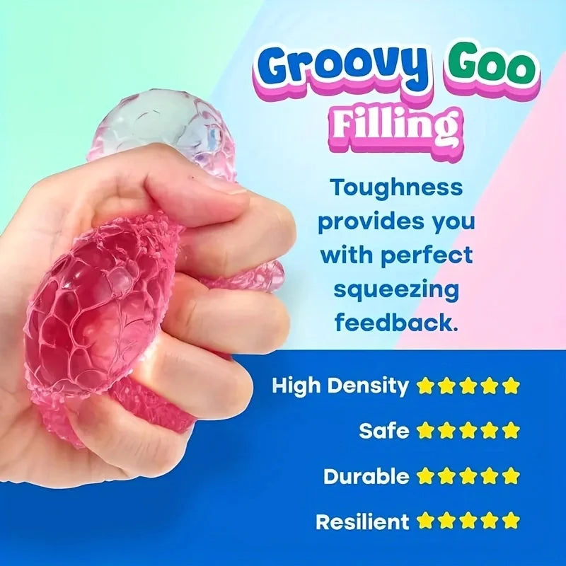 Multicolor Texture Ice Ball Squishy 🌈🧭