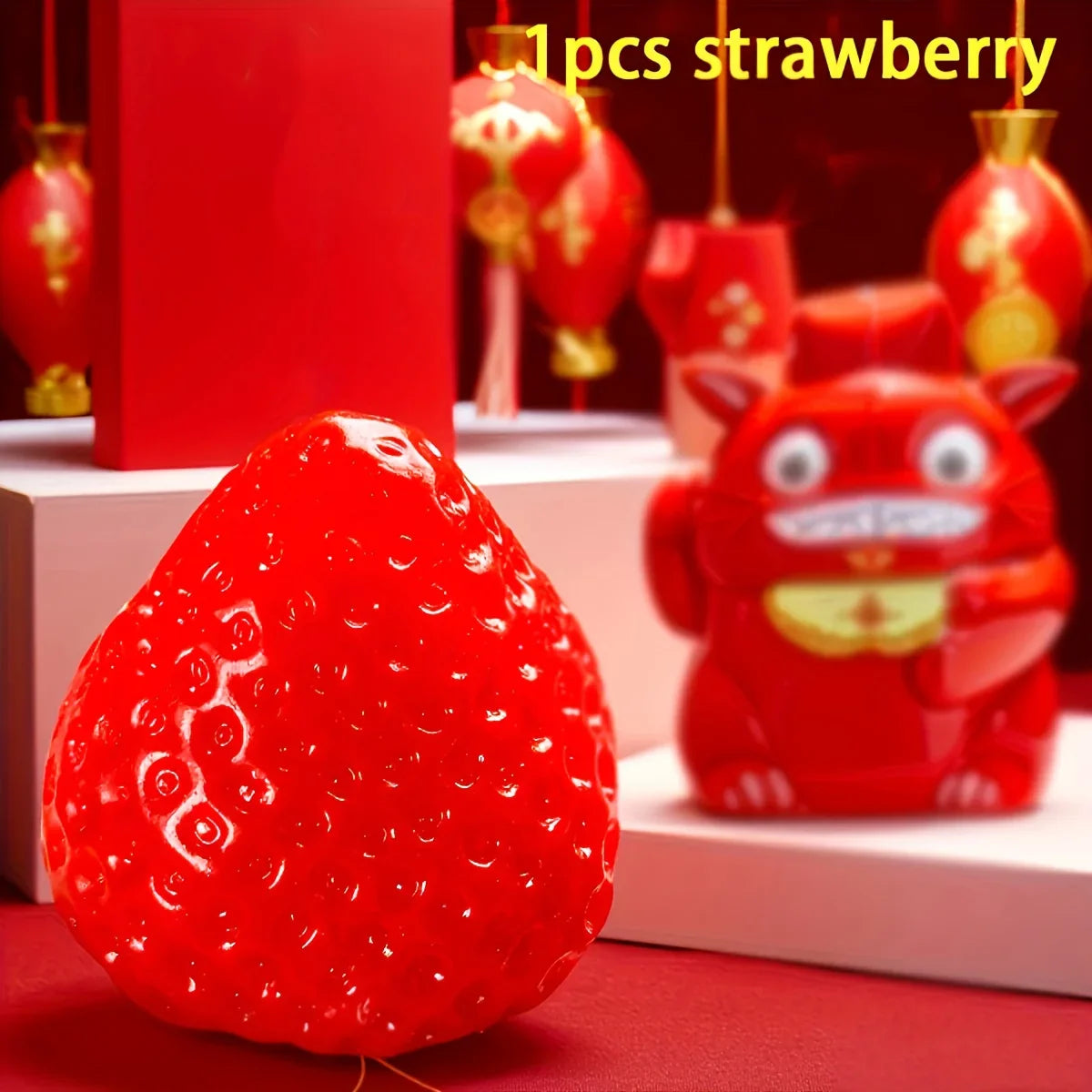 Big Strawberry Squishy 🍓✨