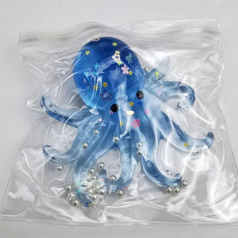 Glitter Octopus Taba Squishy 💙✨