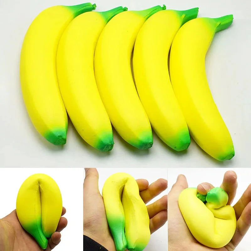 Jumbo Anti-Stress Banana Squishy 🍌✨