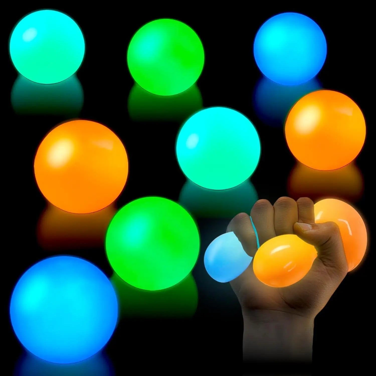 Glow in the Dark Sticky Balls 🌟💚