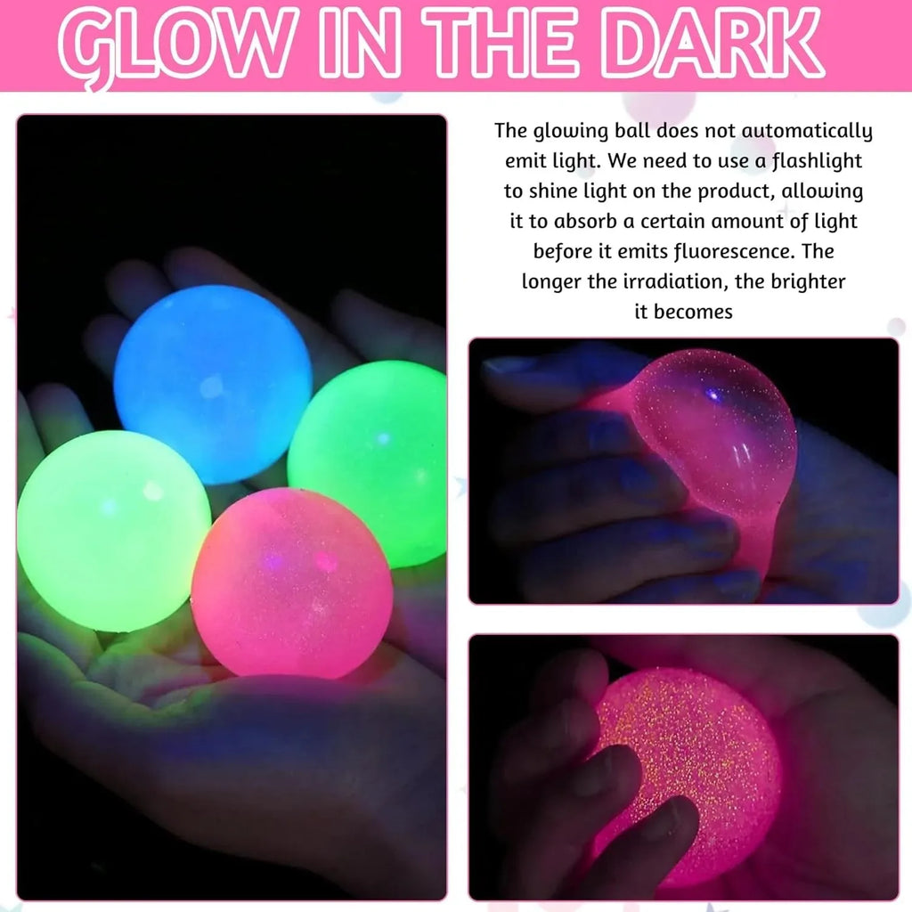 Glow in the Dark Sticky Balls 🌟💚
