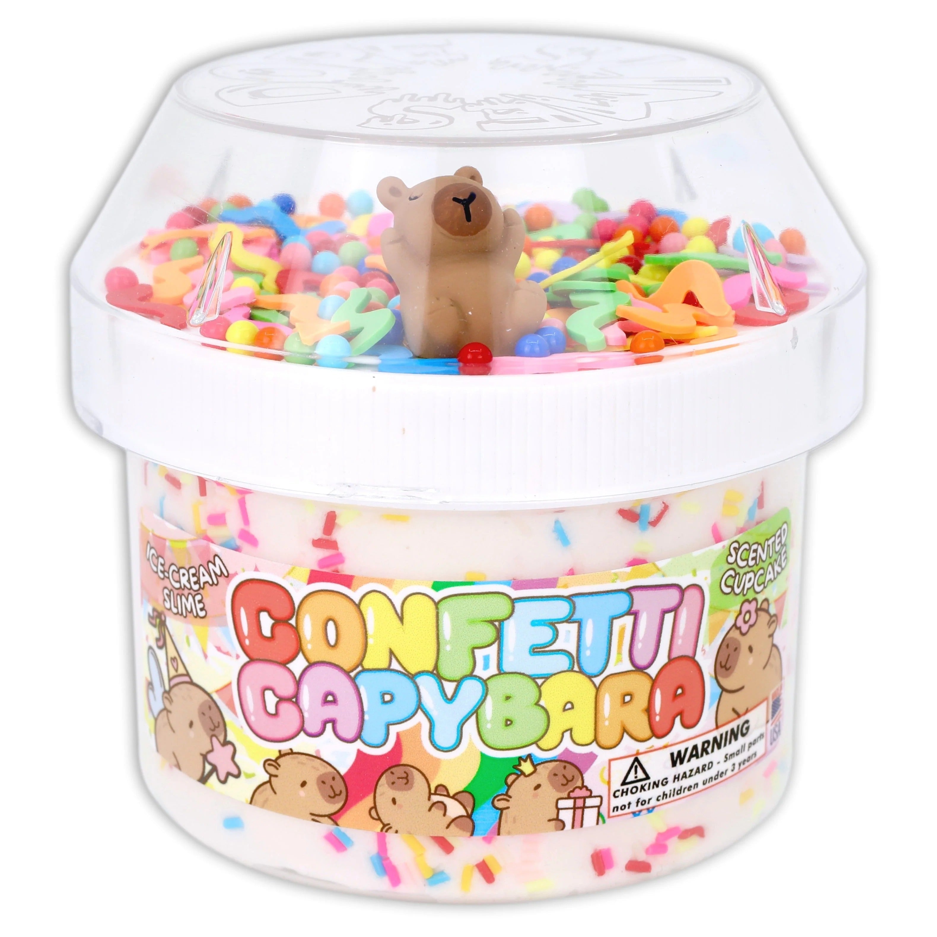 Confetti Capybara Dope Slime 🦦🎉