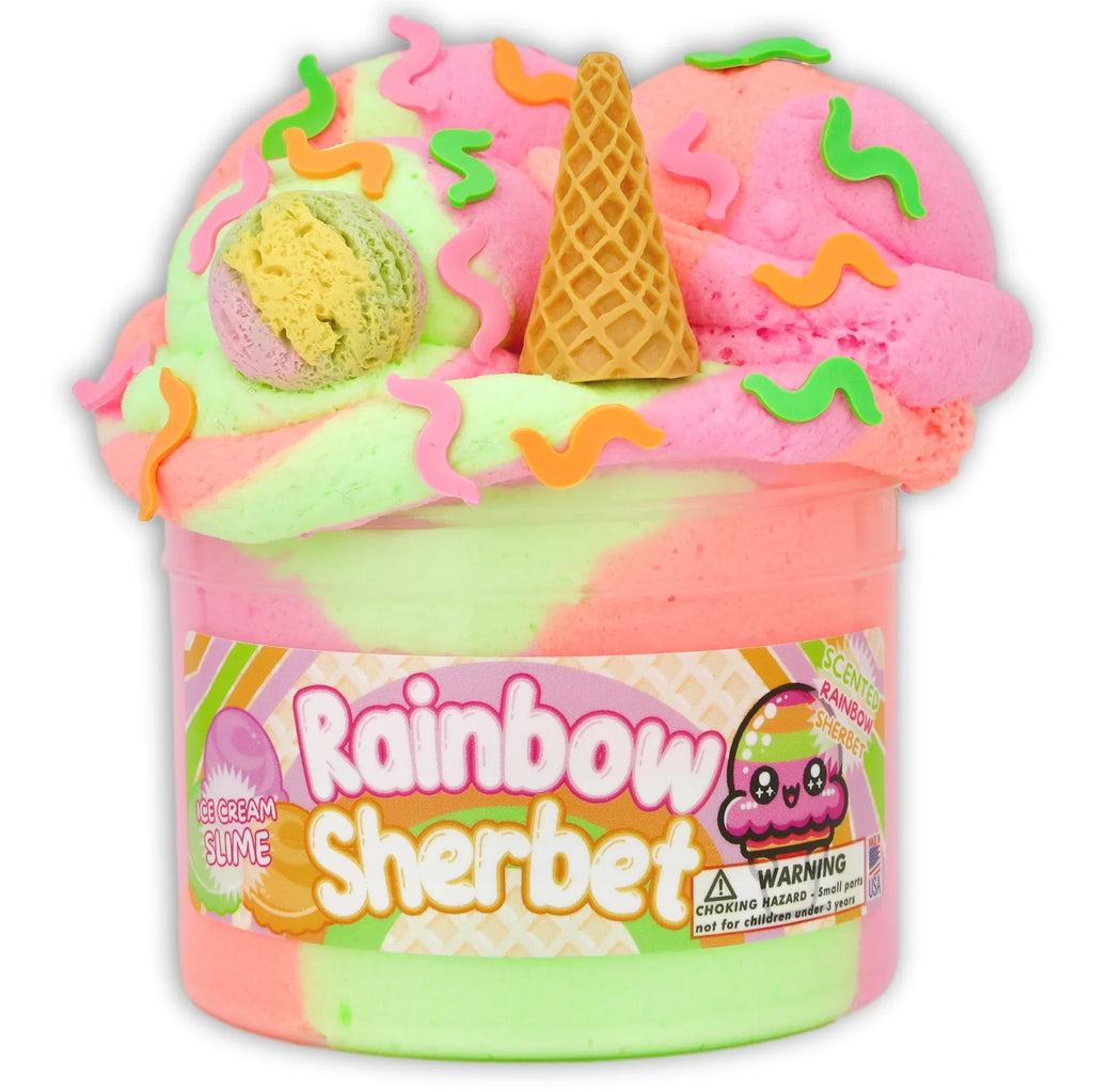 Rainbow Sherbert Dope Slime 🍦🌈